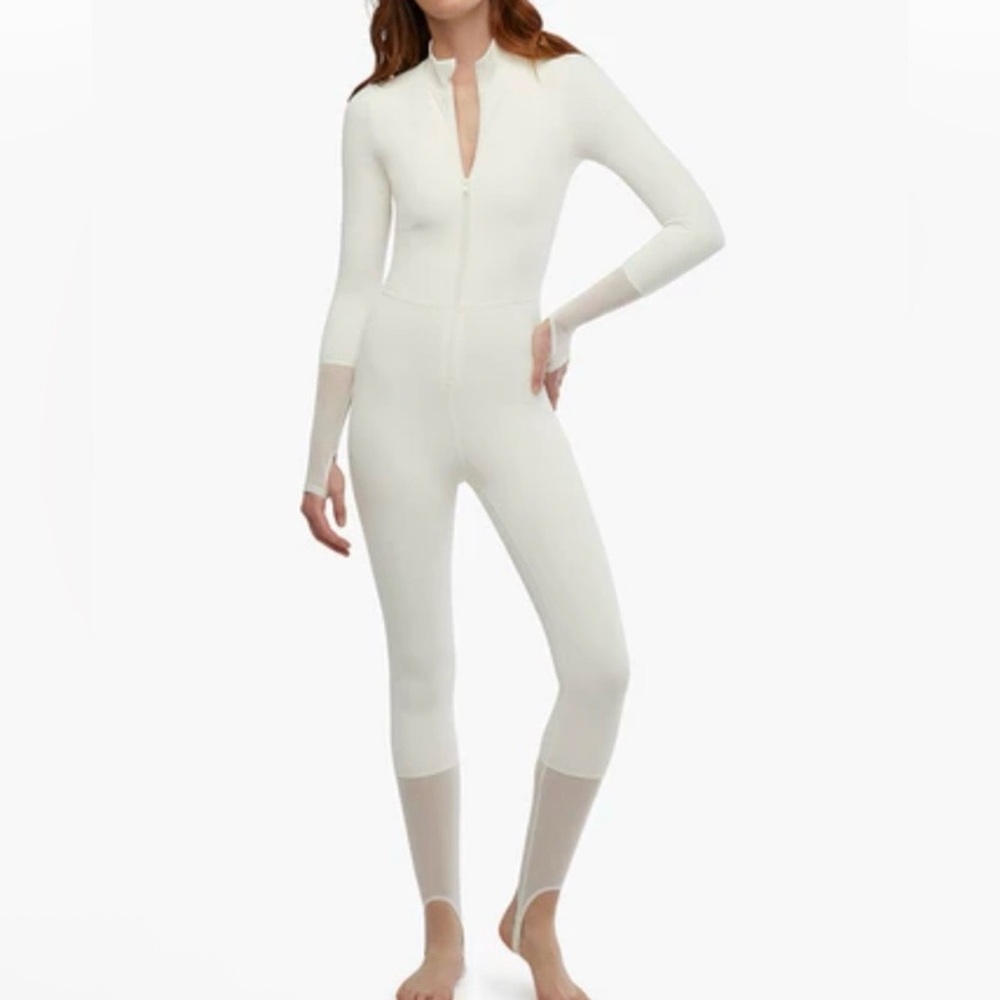 WeWoreWhat Cream Jumpsuit